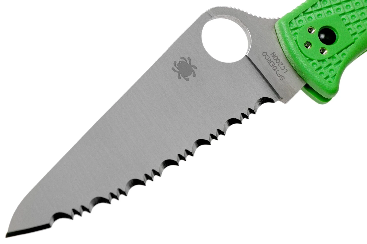 Spyderco C91FSGR2 Pacific Salt 2, Navaja, Dentada, Verde LC200N 5 Spyderco C91FSGR2 Pacific Salt 2, Navaja, Dentada, Verde LC200N - Imagen 3