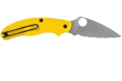 Spyderco UK Penknife Salt LC200N Serrated C94SYL Yellow Navaja -Knives And Tools Comercio SPC94SYL 02 spyderco