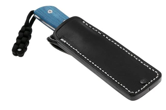 StraightLine Digger DG-BC Stonewashed 14C28N, Blue Canvas Micarta, Cuchillo Fijo 8 StraightLine Digger DG-BC Stonewashed 14C28N, Blue Canvas Micarta, Cuchillo Fijo - Imagen 6