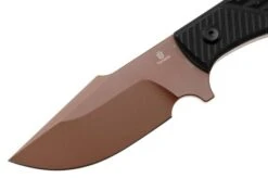 Tenable Knives Tiny Dancer G014A1 Rose Gold Coated D2, Black G10, Cuchillo Fijo, JB Stout Design -Knives And Tools Comercio TENG014A1 03 tenable