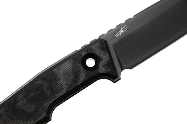 TRC Knives Urban Tactical, DLC Elmax, Fat Carbon Black Camo Carbon Fiber, Limited Edition, Cuchillo De Supervivencia 7 TRC Knives Urban Tactical, DLC Elmax, Fat Carbon Black Camo Carbon Fiber, Limited Edition, Cuchillo De Supervivencia - Imagen 5