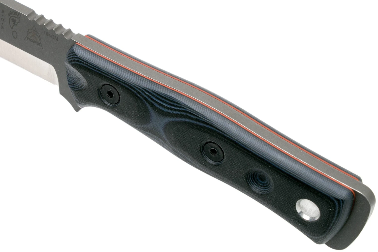 TOPS Knives B.O.B. Fieldcraft154CM Blue/Black Micarta BROS-154-BB Cuchillo Bushcraft 7 TOPS Knives B.O.B. Fieldcraft154CM Blue/Black Micarta BROS-154-BB Cuchillo Bushcraft - Imagen 5