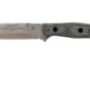 TOPS Knives B.O.B. Fieldcraft154CM Grey/Black Micarta BROS-154-BLM Cuchillo Bushcraft
