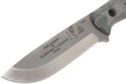 TOPS Knives B.O.B. Fieldcraft154CM Grey/Black Micarta BROS-154-BLM Cuchillo Bushcraft -Knives And Tools Comercio TK BROS 154 BLM 03 tops knives tk bros 154 blm 03