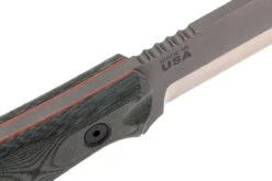 TOPS Knives B.O.B. Fieldcraft154CM Grey/Black Micarta BROS-154-BLM Cuchillo Bushcraft -Knives And Tools Comercio TK BROS 154 BLM 05 tops knives tk bros 154 blm 05