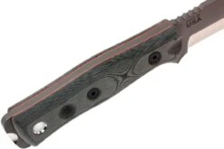 TOPS Knives B.O.B. Fieldcraft154CM Grey/Black Micarta BROS-154-BLM Cuchillo Bushcraft -Knives And Tools Comercio TK BROS 154 BLM 06 tops knives tk bros 154 blm 06