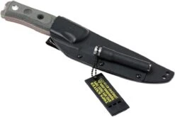 TOPS Knives B.O.B. Fieldcraft154CM Grey/Black Micarta BROS-154-BLM Cuchillo Bushcraft -Knives And Tools Comercio TK BROS 154 BLM 08 tops knives tk bros 154 blm 08