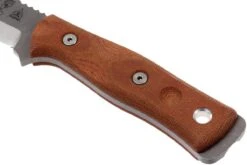 TOPS Knives B.O.B. FieldcraftBrown Micarta, Tumbled Finish BROS-TBF -Knives And Tools Comercio TK BROS TBF 04 tops knives tk bros tbf 04