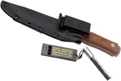 TOPS Knives B.O.B. FieldcraftBrown Micarta, Tumbled Finish BROS-TBF -Knives And Tools Comercio TK BROS TBF 08 tops knives tk bros tbf 08