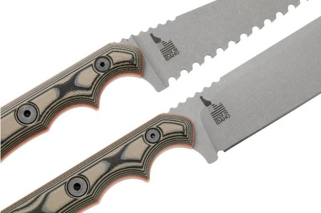 TOPS Knives Muley Combo MCMB-01, 154CM Tumble Finish, Tan Black G10, Leather Sheath, Set De Caza, Diseño De Leo Espinoza 7 TOPS Knives Muley Combo MCMB-01, 154CM Tumble Finish, Tan Black G10, Leather Sheath, Set De Caza, Diseño De Leo Espinoza - Imagen 5