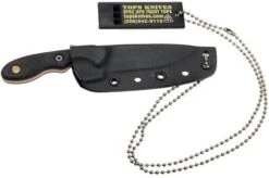 TOPS Knives Mini Scandi Cuchillo De Supervivencia, MSK-SURV -Knives And Tools Comercio TK MSK SURV 07 tops knives tk msk surv 07