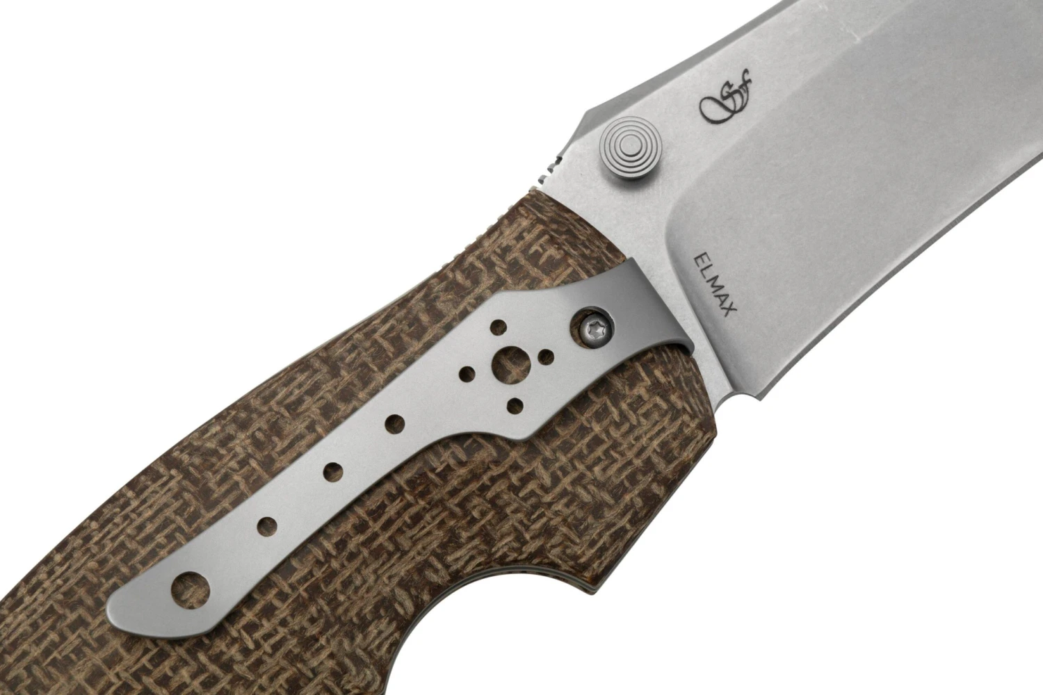 Viper Rhino 1, V5903IM, Stonewash Elmax, Brown Burlap Micarta Navaja, Diseño Fabrizio Silvestrelli 7 Viper Rhino 1, V5903IM, Stonewash Elmax, Brown Burlap Micarta Navaja, Diseño Fabrizio Silvestrelli - Imagen 5