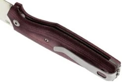 Viper Dan 1 5928CBR Burgundy Micarta N690, Drop-point -Knives And Tools Comercio VPV5928CBR 06 viper dan 1 vpv5928cbr 06