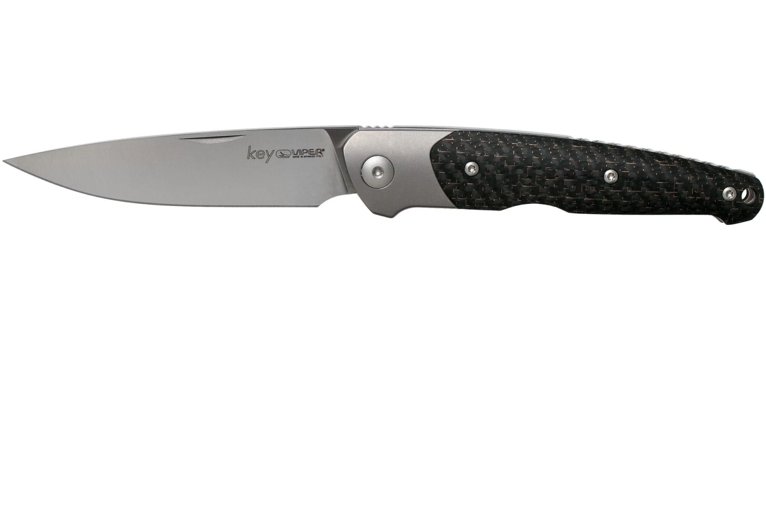 Viper Key V5978FCB Bolster Copper Navaja De Fibra De Carbono, Jesper Voxnaes Design 3 Viper Key V5978FCB Bolster Copper Navaja De Fibra De Carbono, Jesper Voxnaes Design
