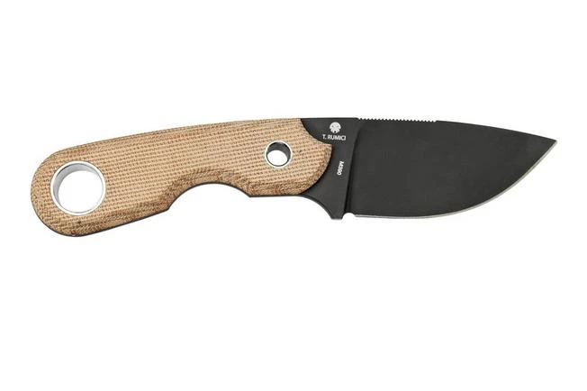 Viper Berus 1 VT4012DCN M390 PVD Black, Natural Canvas Micarta Cuchillo Fijo, Diseño Rumici 4 Viper Berus 1 VT4012DCN M390 PVD Black, Natural Canvas Micarta Cuchillo Fijo, Diseño Rumici - Imagen 2