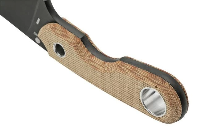 Viper Berus 1 VT4012DCN M390 PVD Black, Natural Canvas Micarta Cuchillo Fijo, Diseño Rumici 6 Viper Berus 1 VT4012DCN M390 PVD Black, Natural Canvas Micarta Cuchillo Fijo, Diseño Rumici - Imagen 4