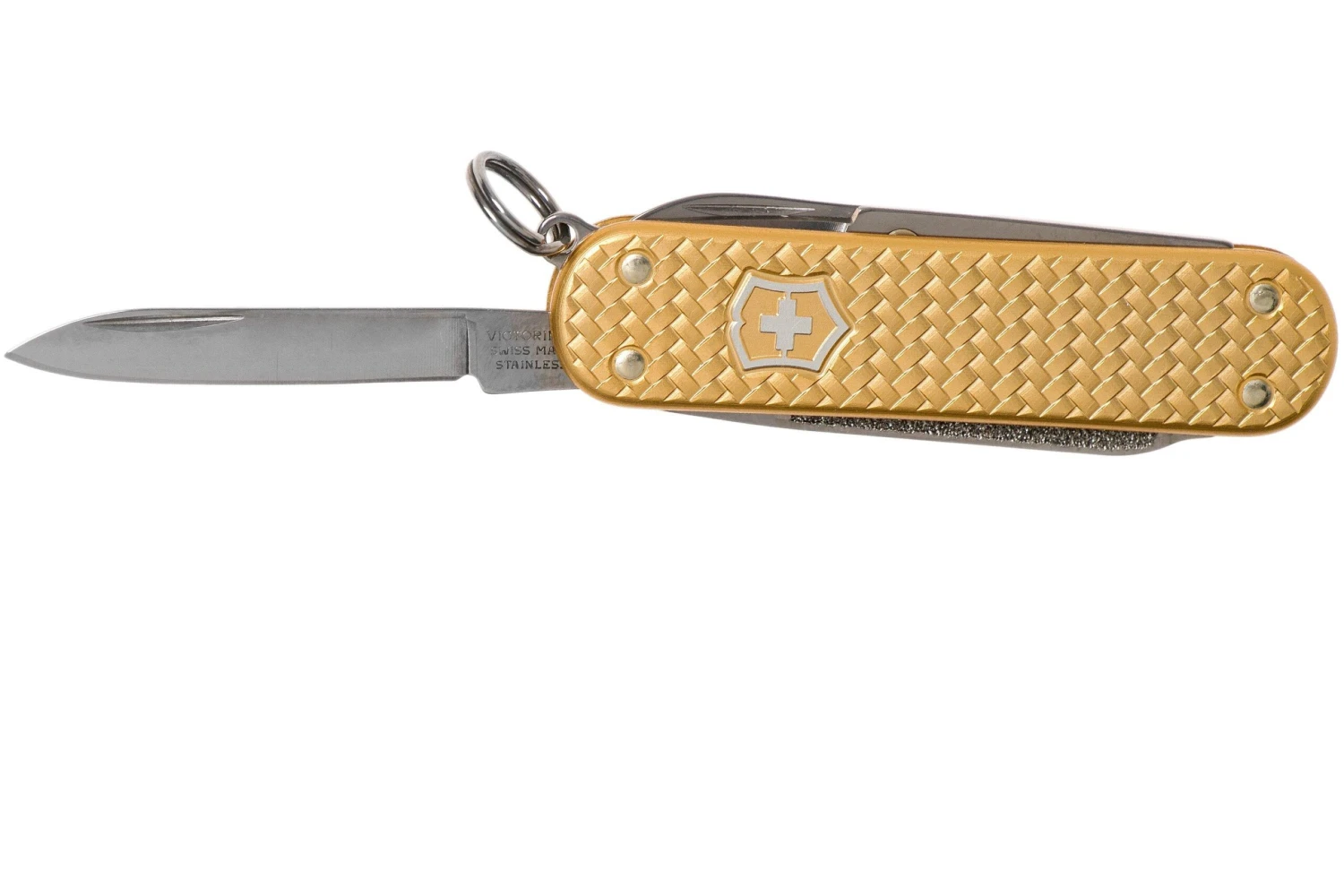 Victorinox Classic SD Precious Alox, Brass Gold 0.6221.408G Swiss Navaja 5 Victorinox Classic SD Precious Alox, Brass Gold 0.6221.408G Swiss Navaja - Imagen 3