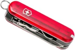Victorinox Nail Clip 580 Rojo Transparente 0.6463 Navaja Suiza -Knives And Tools Comercio VT0 6463 T 07 victorinox vt0 6463 t 07