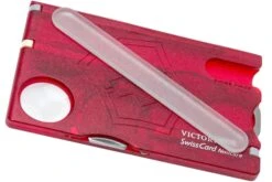 Victorinox SwissCard Nailcare Rojo Transparente 0.7240.T -Knives And Tools Comercio VT0 7240 T 03 victorinox