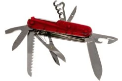 Victorinox Huntsman Rojo Transparente 1.3713.T Navaja Suiza -Knives And Tools Comercio VT1 3713 T 02 victorinox vt1 3713 t 02