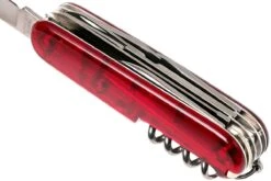 Victorinox Huntsman Rojo Transparente 1.3713.T Navaja Suiza -Knives And Tools Comercio VT1 3713 T 03 victorinox vt1 3713 t 03