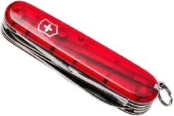 Victorinox Huntsman Rojo Transparente 1.3713.T Navaja Suiza -Knives And Tools Comercio VT1 3713 T 05 victorinox vt1 3713 t 05