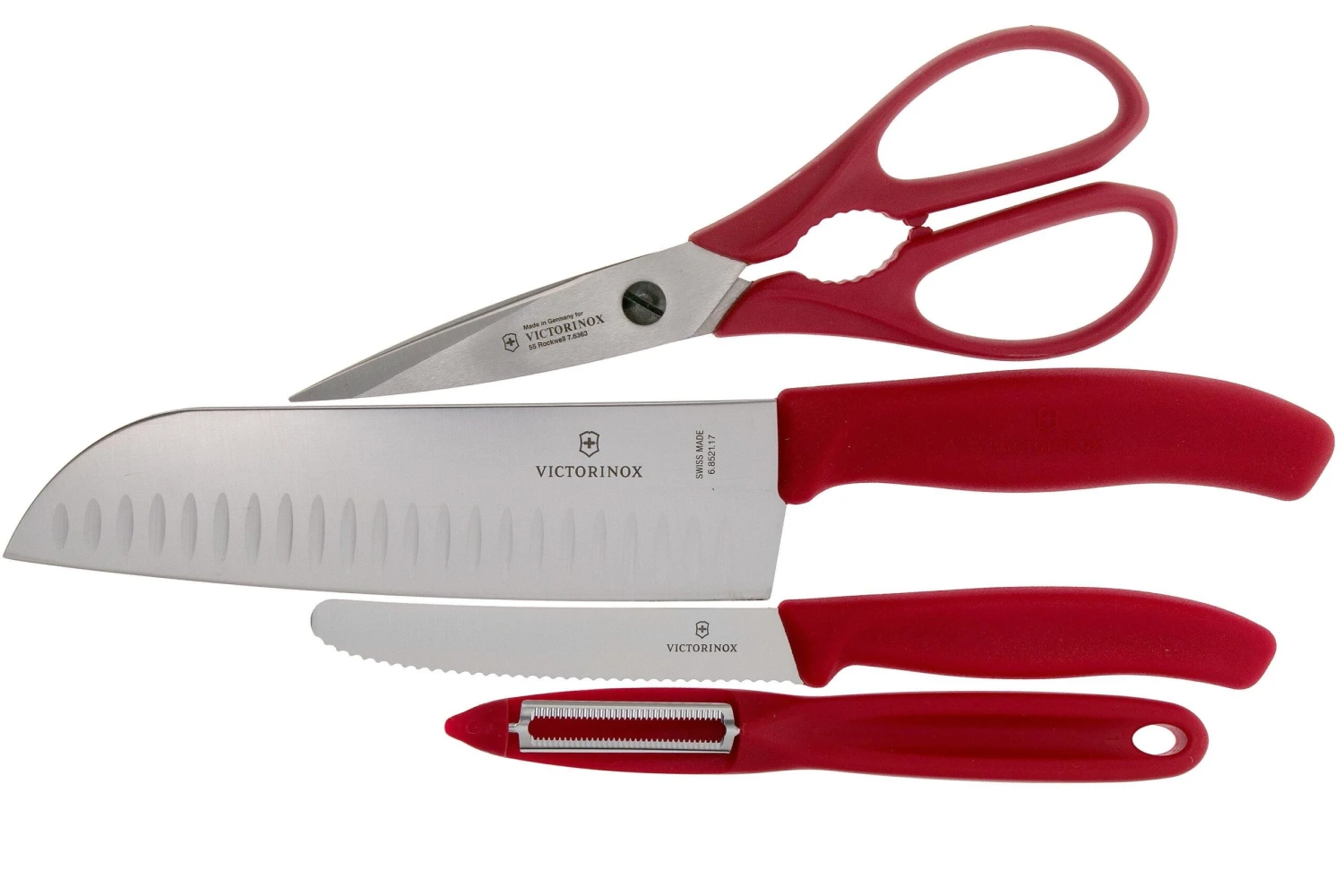 Victorinox SwissClassic 6.7131.4G 4-piezas Juego De Cuchillos De Cocina, Rojo 3 Victorinox SwissClassic 6.7131.4G 4-piezas Juego De Cuchillos De Cocina, Rojo