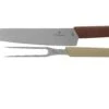Victorinox Swiss Modern Cuchillo Para Trinchar Y Tenedor Para Carne, Rojo Y Beis 1 Victorinox Swiss Modern Cuchillo Para Trinchar Y Tenedor Para Carne, Rojo Y Beis -Knives And Tools Comercio VT6 9096 21G 01 victorinox