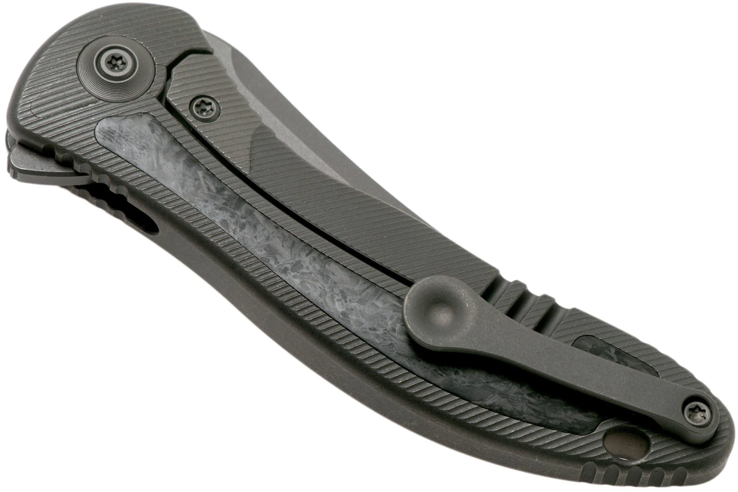 WE Knife Mini Synergy 2011DCF-A Shredded Carbon Fibre Navaja, Jim O'Young Design 6 WE Knife Mini Synergy 2011DCF-A Shredded Carbon Fibre Navaja, Jim O'Young Design - Imagen 4