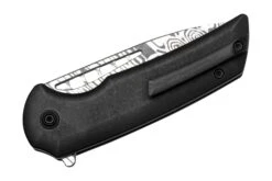 WE Knife Mini Malice WE054BL-DS1, Black Titanium, Damasteel Heimskringla Navaja -Knives And Tools Comercio WKWE054BL DS1 04 weknife