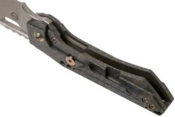 WE Knife Roxi 3 WE19072-3 Tiger Stripe Flamed Titanium Navaja, Diseño Todd Knife & Tool -Knives And Tools Comercio WKWE19072 3 05 we knife