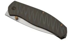 WE Knife Esprit 20025B-B Bead Blasted, Tiger Stripe Pattern Flamed Titanium Navaja, Ray Laconico Design -Knives And Tools Comercio WKWE20025B B 06 weknife