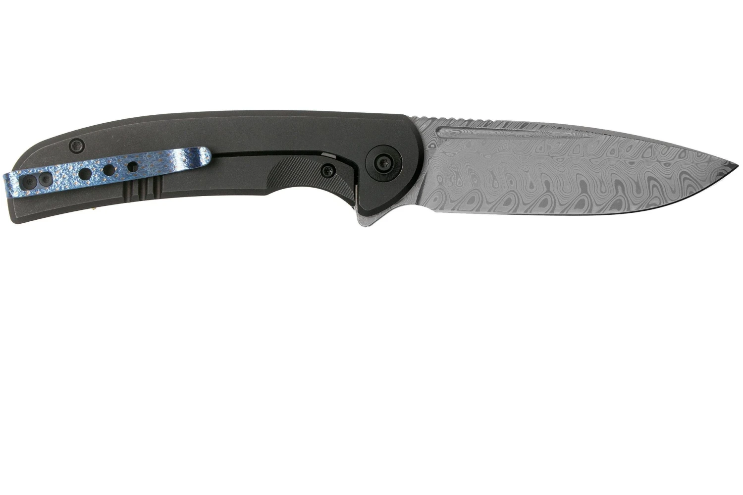 WE Knife Beacon WE20061B-DS1 Damasteel, Black Titanium Navaja 4 WE Knife Beacon WE20061B-DS1 Damasteel, Black Titanium Navaja - Imagen 2