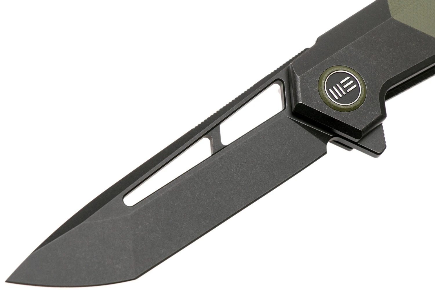 WE Knife Arsenal WE20073-2 Blackwashed, Green G10 Navaja, Ostap Hel Design 5 WE Knife Arsenal WE20073-2 Blackwashed, Green G10 Navaja, Ostap Hel Design - Imagen 3