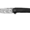 WE Knife Speedster WE21021B-DS1, Black Titanium, Damasteel Navaja -Knives And Tools Comercio WKWE21021B DS1 01 weknife