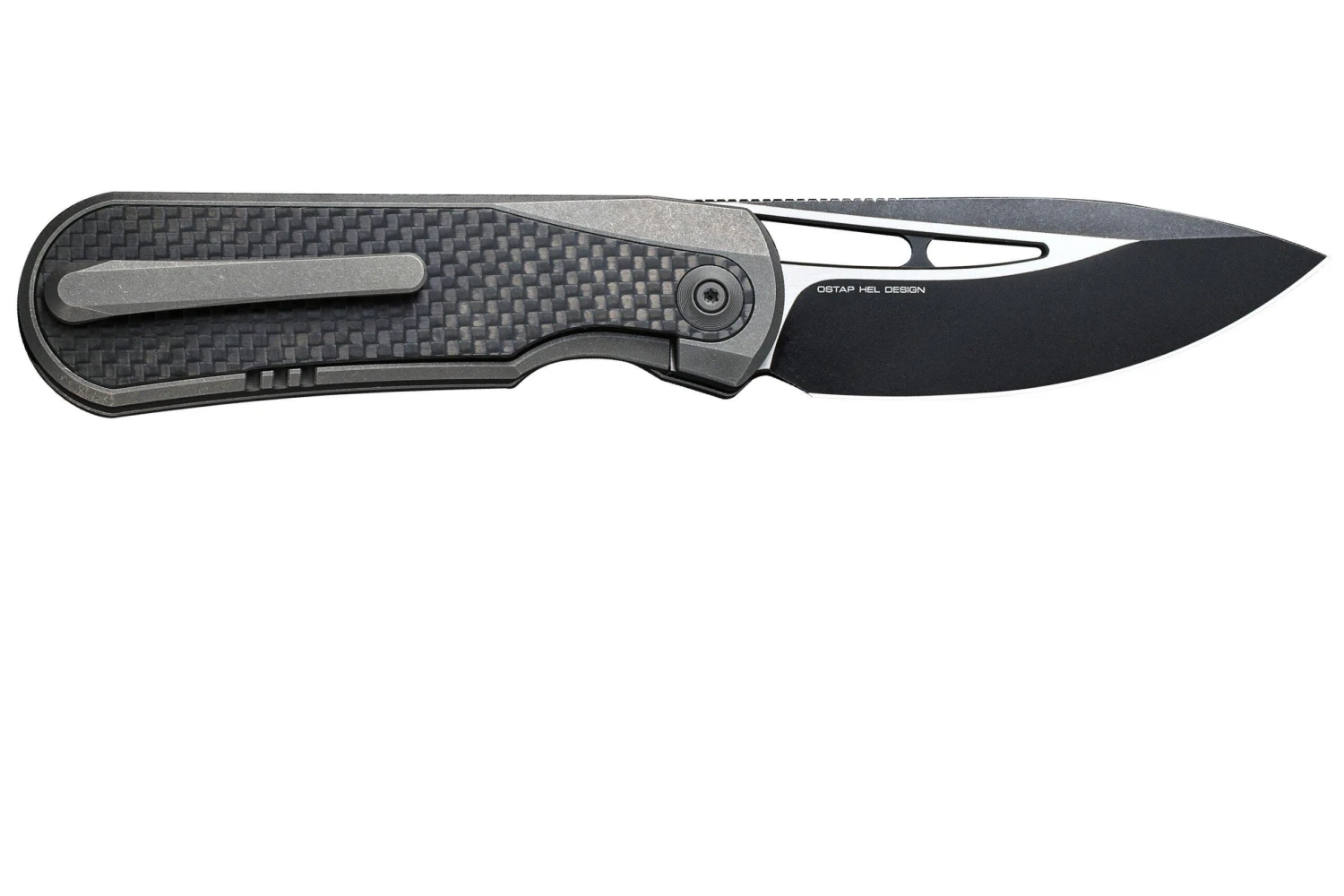 WE Knife Baloo WE21033-2 Titanium/Grey Carbonfiber, Navaja 4 WE Knife Baloo WE21033-2 Titanium/Grey Carbonfiber, Navaja - Imagen 2