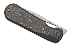 WE Knife Baloo WE21033-DS1 Damasteel, Black Titanium/Grey Carbonfiber, Navaja -Knives And Tools Comercio WKWE21033 DS1 06 weknife