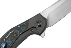 WE Knife Merata, WE22008B-2 Limited Edition, Nebula Fatcarbon, Grey Titanium CPM 20CV Navaja -Knives And Tools Comercio WKWE22008B 2 05 weknife