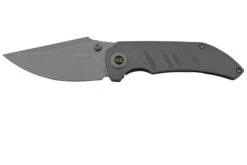 WE Knife Riff-Raff Grey Titanium, Stonewashed CPM 20CV WE22020B-3 Navaja, Diseño De Matt Christensen