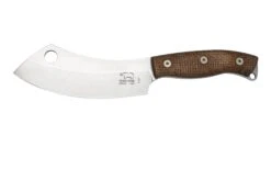 White River Camp Cleaver WRCC55-BNA Natural Burlap Micarta, Cuchillo De Camping
