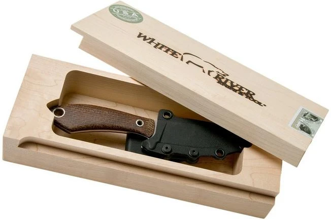White River Knives Sendero Pack Cuchillo De Caza Natural Burlap Micarta, Jerry Fisk Design 10 White River Knives Sendero Pack Cuchillo De Caza Natural Burlap Micarta, Jerry Fisk Design - Imagen 8