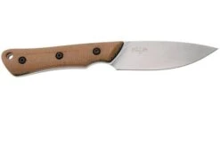 White River Knives Brave WRSS-BRV-MNB Stonewashed MagnaCut, Natural Canvas Micarta, Cuchillo De Caza, Diseño De Smith And Sons -Knives And Tools Comercio WRSS BRV MNB 02 whiteriver